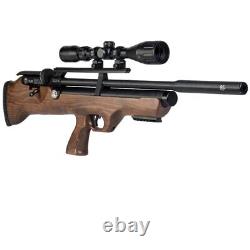 Hatsan FlashPup Wood Stock PCP Air Rifle with QE Sound Moderator