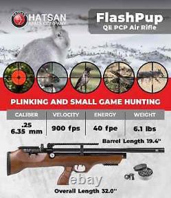 Hatsan FlashPupQE QuietEnergy QE PCP. 25 Caliber Air Rifle