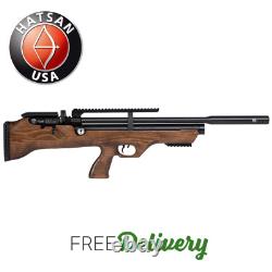 Hatsan Flashpup. 177 PCP 1250 FPS Air Rifle, Walnut Stock withErgo Grip & 2 Mags