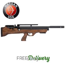 Hatsan Flashpup. 25 PCP 900 FPS Air Rifle, Walnut Stock withErgo Grip & 2 Mags