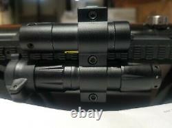 Hatsan Flashpup QE PCP Air Rifle. 22 Complete set up ncluding pump case extra