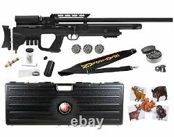 Hatsan Gladius Long PCP. 22 Caliber Air Rifle with Targets and Pellets Bundle