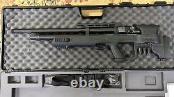 Hatsan Gladius short. 22 Cal PCP Rifle, hard case Hatsan QE 1/2 x 20 Adapter A24
