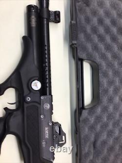 Hatsan HG Sortie Tact Semi Auto PCP Air Pistol. 22 Caliber 700 FPS Blk. Syn