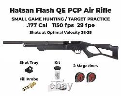 Hatsan #HGFlash-177 Flash QE QuietEnergy. 177? Al Air Rifle 1150fps, Black