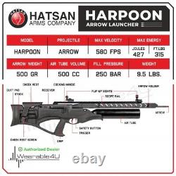 Hatsan Harpoon Arrow Side-lever PCP Air Rifle withScope & Rings & Arrows & Targets