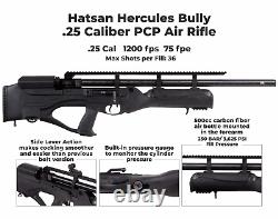 Hatsan Hercules Bully PCP. 25 Cal QE Air Rifle with Pack of 150x Pellets Bundle