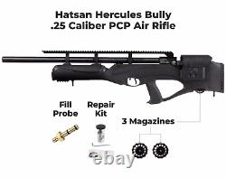 Hatsan Hercules Bully PCP. 25 Cal QE Air Rifle with Pack of 150x Pellets Bundle