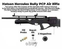 Hatsan Hercules Bully PCP SideLever. 25 Bullpup Air Rifle 1200 FPS HGHercBull-25
