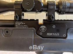 Hatsan Hercules PCP QE. 35 cal Rifle, Hammers 4-16x50 FFP Scope, Case, Ammo