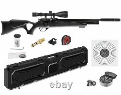 Hatsan Hydra Syn. 177 Cal QE PCP Air Rifle with Scope & Targets & Pellets & Case