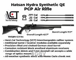 Hatsan Hydra Syn. 177 Cal QE PCP Air Rifle with Scope & Targets & Pellets & Case