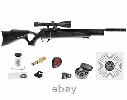 Hatsan Hydra Syn. 22 Cal QE PCP Air Rifle with Scope & Targets and Pellets Bundle