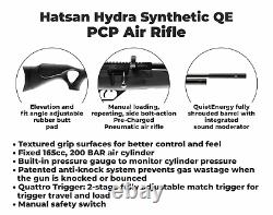 Hatsan Hydra Syn. 22 Cal QE PCP Air Rifle with Scope & Targets and Pellets Bundle