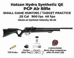 Hatsan Hydra Synthetic. 25 Caliber QE PCP Side Bolt-Action Pellet Air Rifle