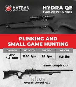 Hatsan Hydra Synthetic QE PCP Side Bolt-Action Pellet Air Rifle
