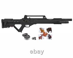 Hatsan Invader Auto PCP Air Rifle with Paper Targets and Lead Pellets Bundle