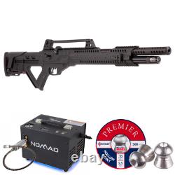 Hatsan Invader Auto Semi-Automatic PCP Air Rifle 0.22 Cal with Compressor Pellets
