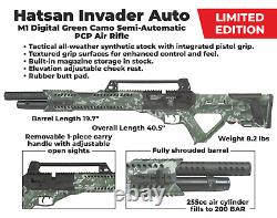 Hatsan Invader Limited Edition. 25 Cal PCP DG Camo Air Rifle withTargets & Pellets