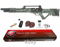 Hatsan Invader Limited Edition. 25 Cal PCP DG Camo Air Rifle withTargets & Pellets