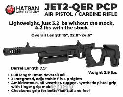 Hatsan Jet II Regulated QE. 22 Cal PCP Side-Lever Air Rifle JET2-QER with Pellets