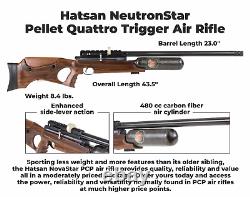 Hatsan NeutronStar. 22 Cal Air Rifle with Scope and Pellets and Targets Bundle