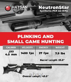 Hatsan NeutronStar Synthetic. 177 Caliber QE PCP Side Lever Pellet Air Rifle