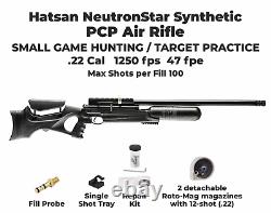 Hatsan NeutronStar Synthetic. 22 Caliber QE PCP Side Lever Pellet Air Rifle