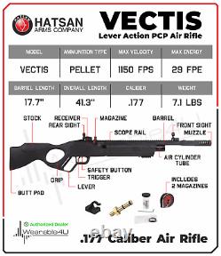 Hatsan Vectis. 177 Cal QE Lever Action PCP Air Rifle