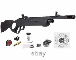 Hatsan Vectis Black Syn Stock Air Rifle with Pack of Pellets and Targets Bundle