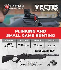 Hatsan Vectis Black Syn Stock Air Rifle with Pack of Pellets and Targets Bundle