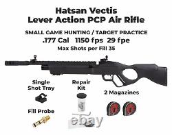 Hatsan Vectis Black Syn Stock Air Rifle with Pack of Pellets and Targets Bundle