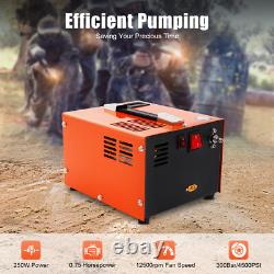 High Pressure Pump Airgun Rifle PCP Air Compressor 4500PSI Manual Stop 30MPA New