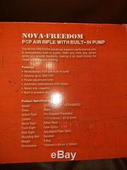 Nova Freedom Multi-Shot PCP Pellet Air Rifle. 22 Built In Pump. Brand New