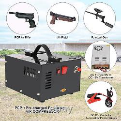 PCP Air Compressor 4500PSI/30MPa PCP Rifle/Pistol Manual-Stop withBuilt-in Fan