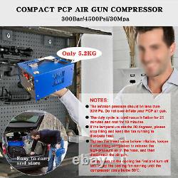 PCP Air Compressor, Portable 4500Psi/30Mpa, PCP Rifle/Pistol and Paintball Tank