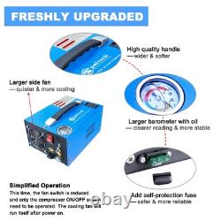 PCP Air Compressor, Portable 4500Psi/30Mpa, Water/Oil-Free, PCP Rifle/Pistol