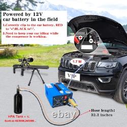 PCP Air Compressor, Portable 4500Psi/30Mpa, Water/Oil-Free, PCP Rifle/Pistol