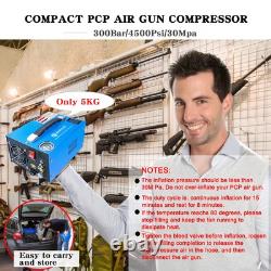 PCP Air Compressor, Portable 4500Psi/30Mpa, Water/Oil-Free, PCP Rifle/Pistol