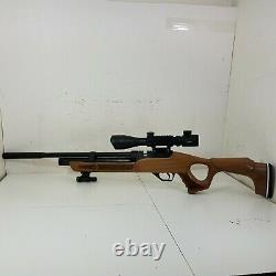 PCP Hatsan Wood Flash QE. 25 CAL Air Rifle with Scope and Green Laser Dot