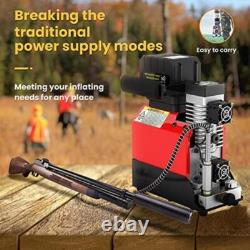 Portable 18V Cordless PCP Air Compressor 4500Psi Oil-Free Lithium Battery New