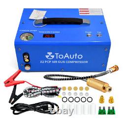 Portable 30MPA Auto-Stop 12V/110V PCP Air Compressor for Rifle Airgun Paintball