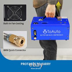 Portable 30MPA Auto-Stop 12V/110V PCP Air Compressor for Rifle Airgun Paintball