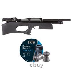 Puncher Breaker Silent Synthetic Sidelever PCP Air Rifle 0.22 Caliber & Pellets