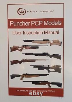 Puncher Breaker Silent Synthetic Stock Sidelever PCP Air Rifle. 25 Cal