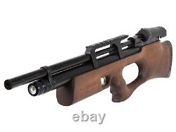 Puncher Breaker Silent Walnut Sidelever PCP Air Rifle 0.22 Cal With Hollow Pellets