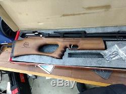 Puncher Breaker Silent Walnut Sidelever PCP Air Rifle 0.22 cal Wood Stock