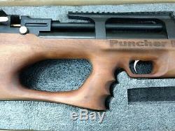 Puncher Breaker Silent Walnut Sidelever PCP Air Rifle 0.22 cal Wood Stock