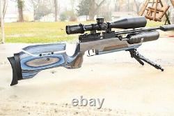 RAW HM1000X LRT PCP Air Rifle. 22 Blue Laminate