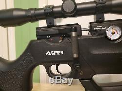 SENECA ASPEN. 22 cal PCP air rifle WITH a BUILT IN PUMP, BLACK